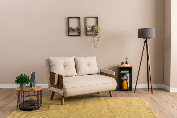 Atelier Del Sofa Cosmo Sofá-Cama de 2 Plazas - Crema